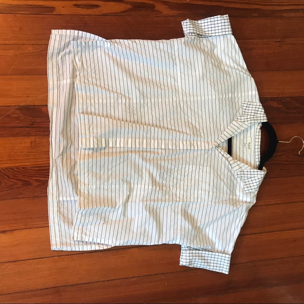 Madewell striped button up shirt